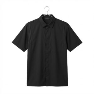 cool vent teknolojili hafif siyah aşçı gömleği