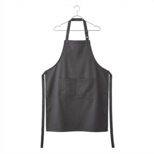 ayarlanabilir askılı ve cepli kalın gabardin mutfak Önlüğü